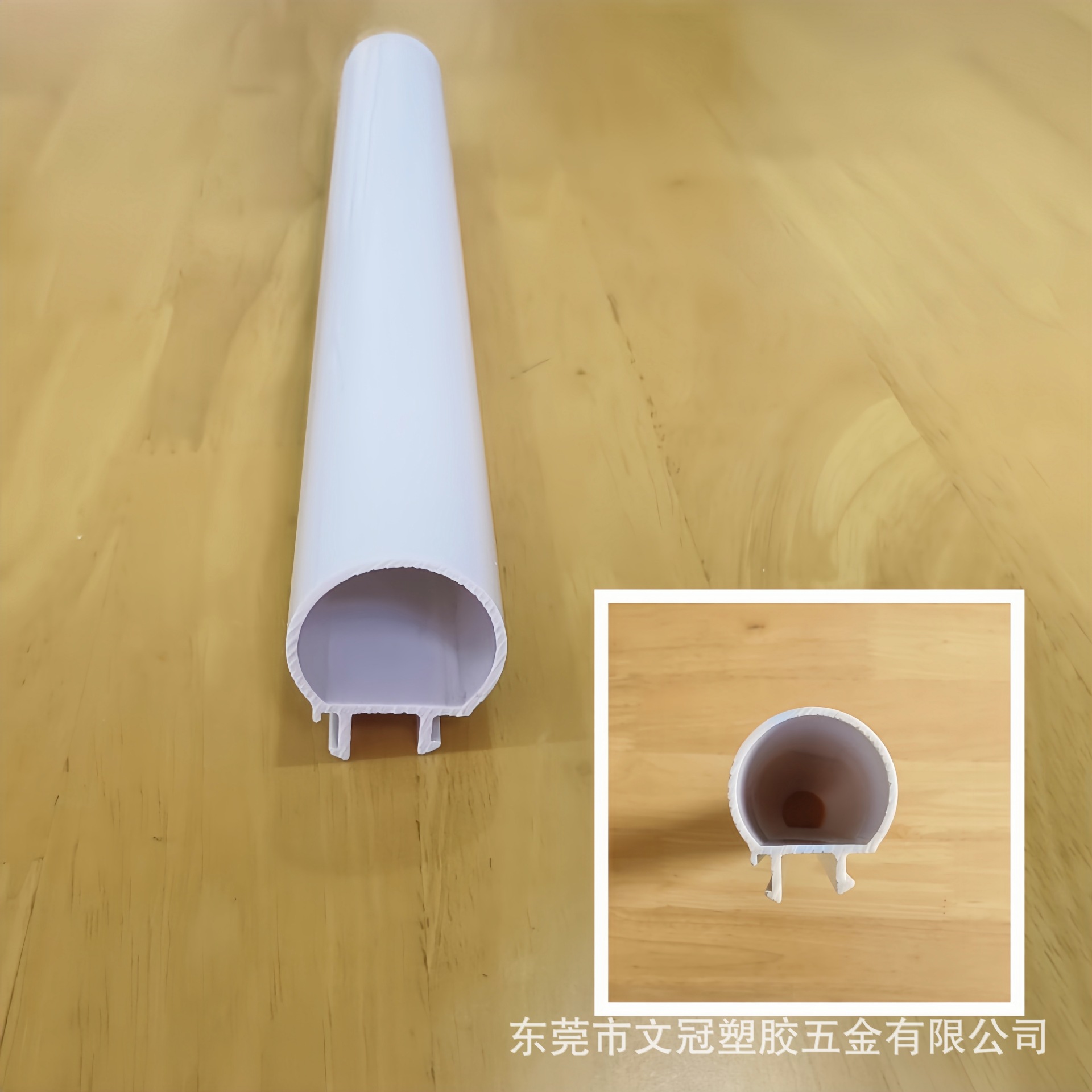 生产厂家加工定制PVC塑料型材光面贴膜冷顶超大型材共挤PVC方管