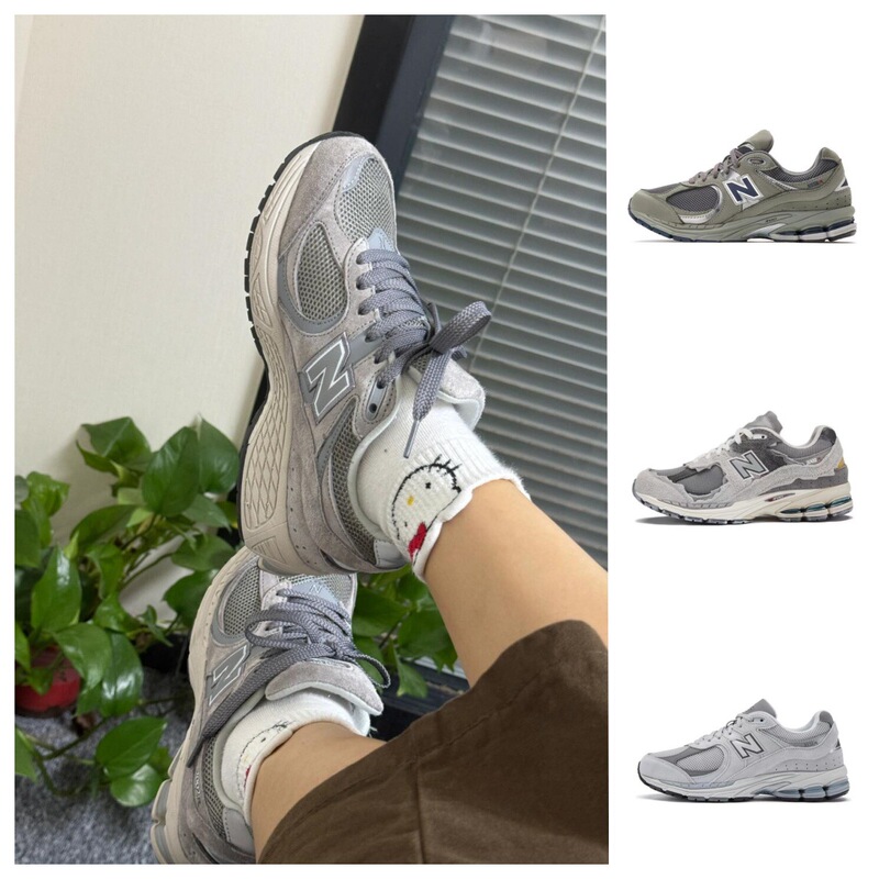 莆田靴ピュアオリジナル NB2002 クラシックオリジナルグレーレトロメンズとレディースシューズファッションお父さん靴カジュアルスポーツランニングシューズ|undefined