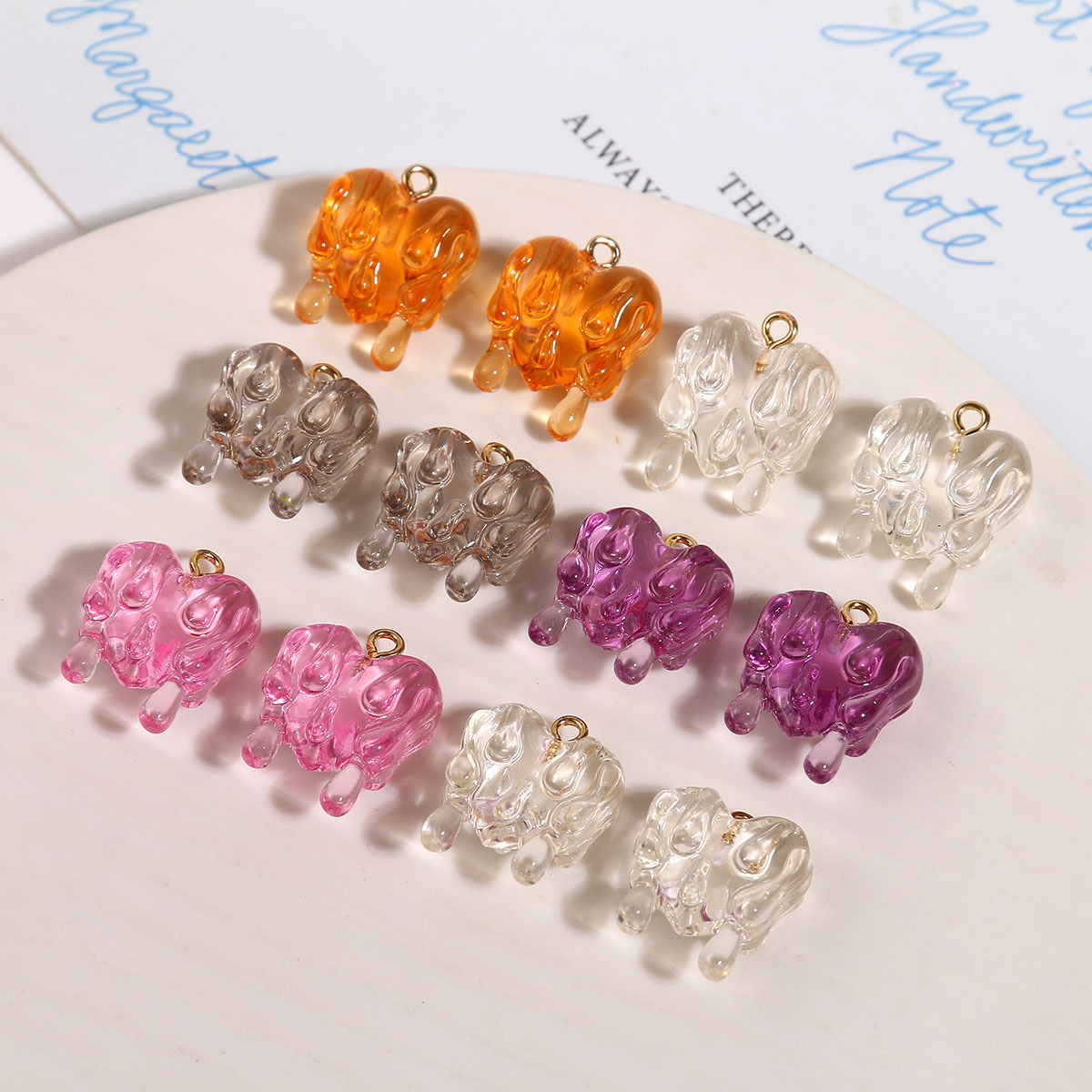 4g Weight Pendant Jewelry Making Type 18mm Jewelry Making Size DIY Jewelry Accessories Classification 1 Piece Quantity Resin Material Heart Shape Pattern Irregular, Stoving Varnish Design Casual, Elegant, Streetwear Style 1 Piece 18mm Resin Heart Shape Pendant 1