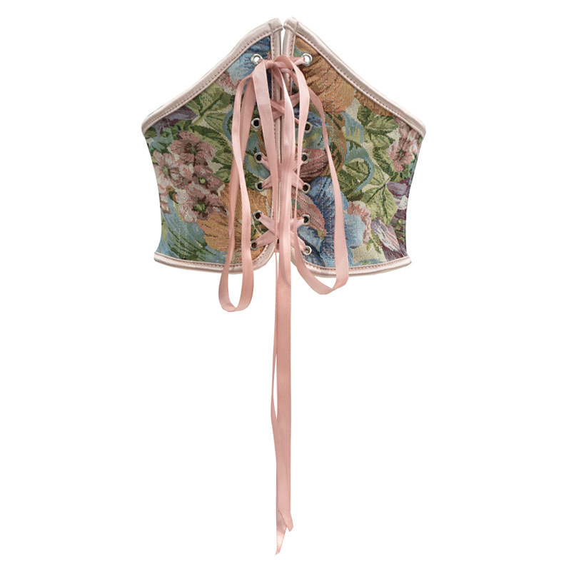 Nuevo pétalos pintados en polvo de corte cintura hermoso cuerpo sin encaje vestido de forma corporal