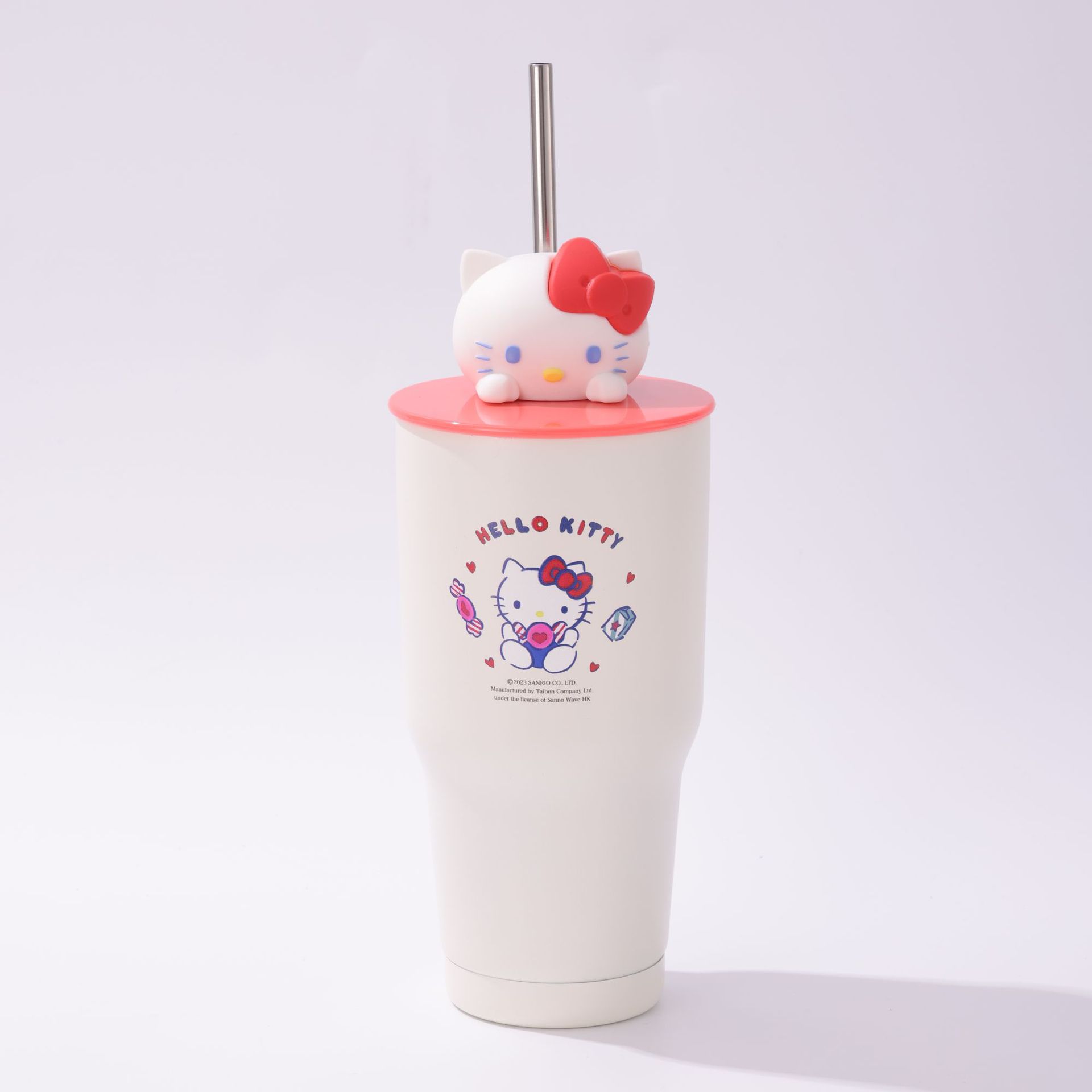 Nueva taza de vacío de acero inoxidable ktcat imagen de dibujos animados Stitzi KTcat 30oz taza de coche de vacío de acero inoxidable