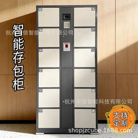 智能存储柜存包柜密码指纹工厂学校超商户外钢制柜厂家行李柜寄存