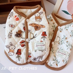 冬のペットの綿の服の猫の服は厚くて暖かい秋冬の服のテディは熊の犬より小さいです。