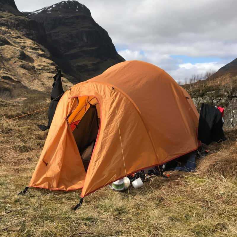 160*435cm Outdoor Camping Four Seasons 2 Person Aluminum Pole Windproof Snow Hiking Tent