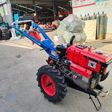 链轨微耕机小型手扶式自走式农用菜园旋耕机犁地机犁地开沟施肥机