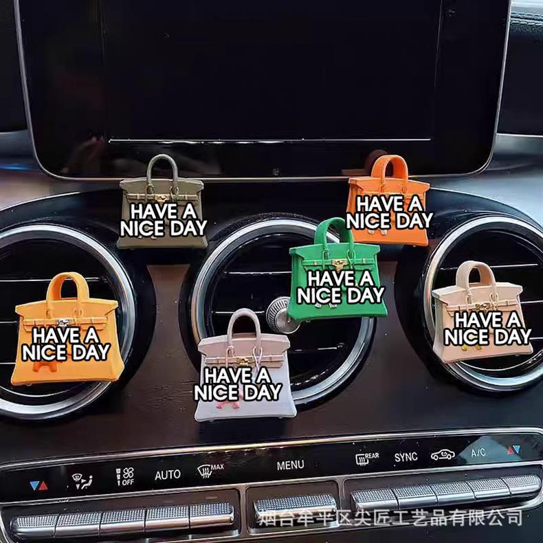 Popular car air freshener, realistic replica of trendy bags and shoes, car air vent decoration, diffuser stone, simple and high-end