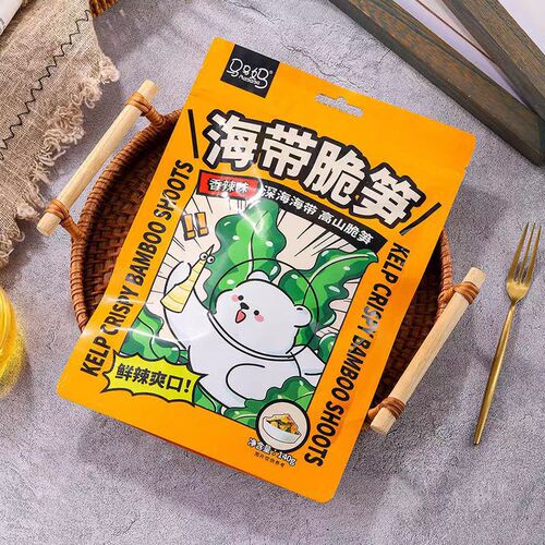 Mama Ma kelp crispy bamboo shoots 140g hot and sour snacks spicy ready-to-eat kelp casual snacks seasoned kelp