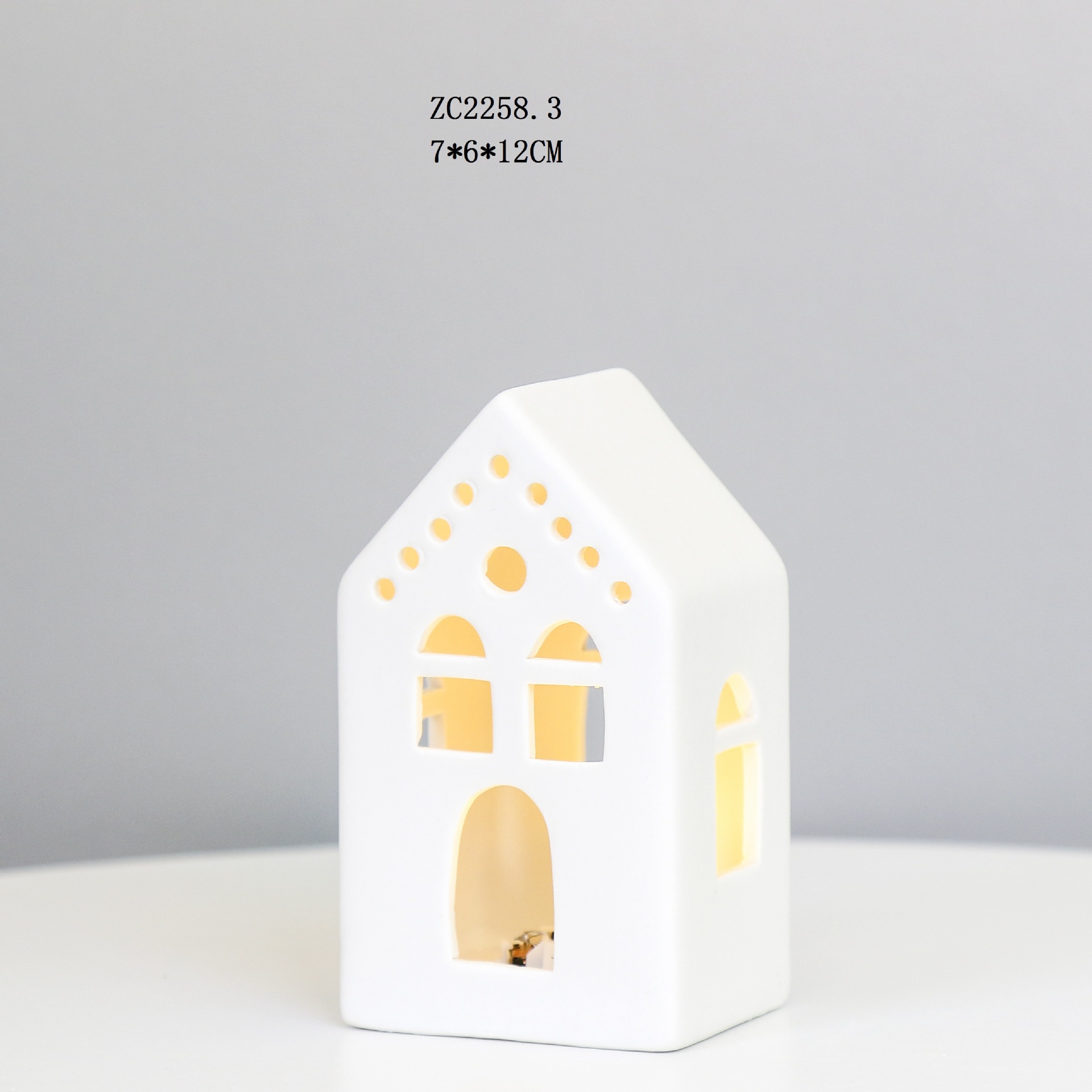 Artesanía creativa cerámica LED pequeña casa luz de la noche decoración del faro fábrica exportación directa Comercio exterior al por mayor