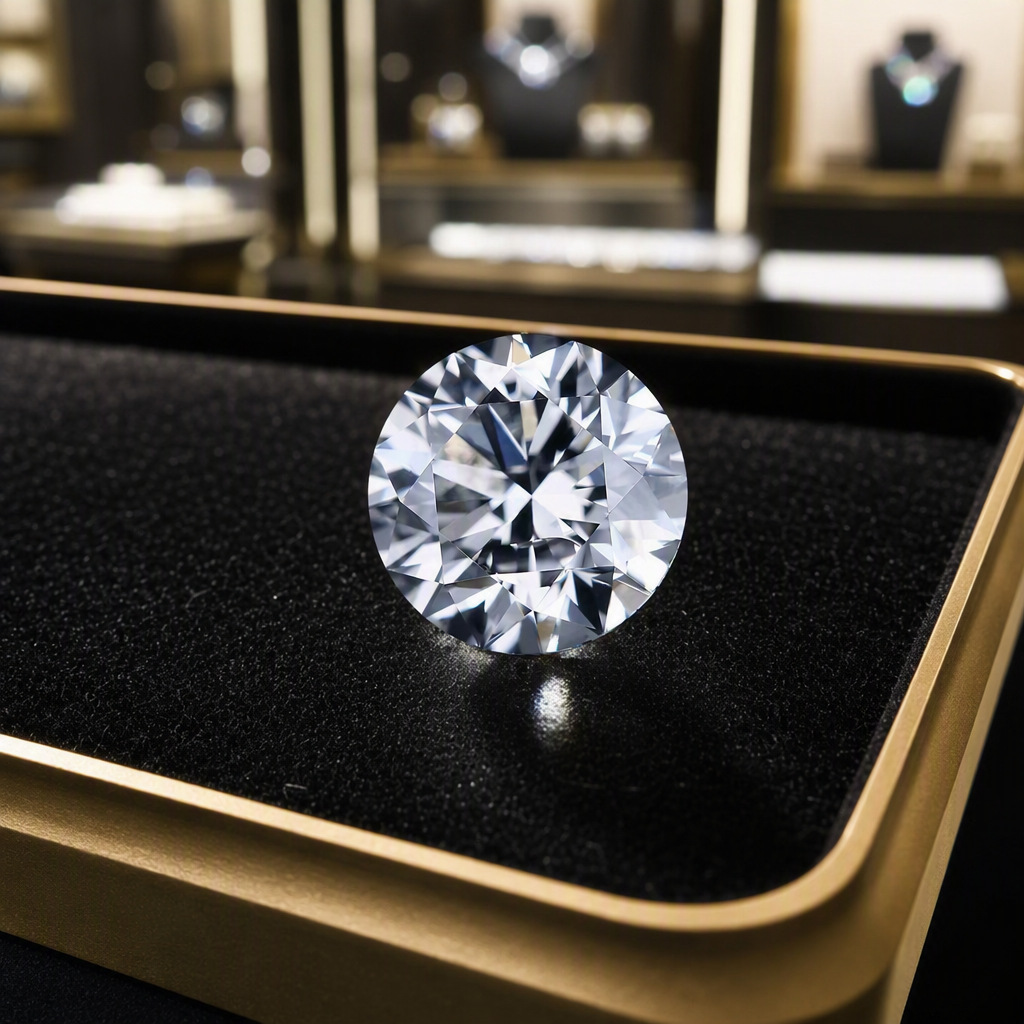Henan synthetic diamonds, round lab-grown diamonds, laboratory-grown diamonds, loose stones, artificial diamond grains