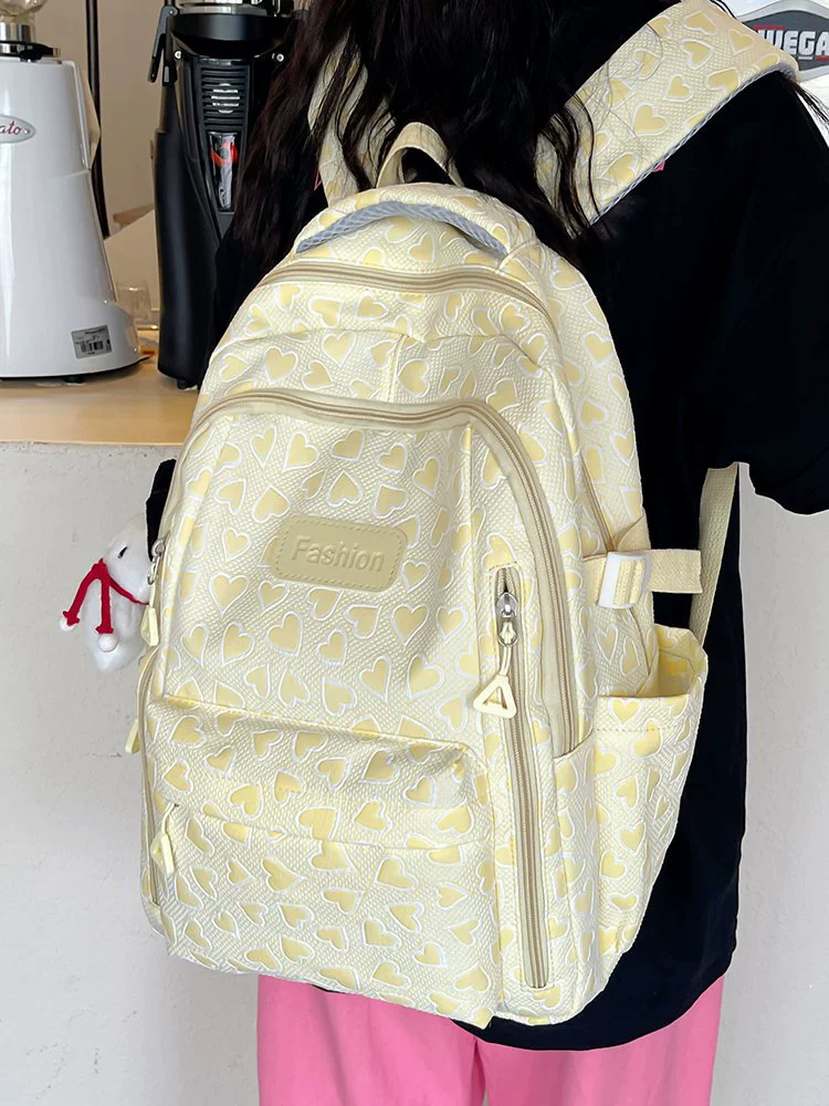 Japanese capacious backpack, fresh shoulder bag for traveling, for secondary school