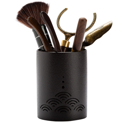 Black sandalwood tea ceremony six gentlemen set Kung Fu tea set accessories 6 gentleman set tea making tools tea clip needle tea spoon