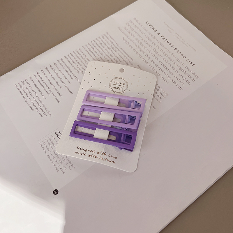 Nuevo clip helado de horquilla azul púrpura de niña horquilla rota clip BB de color degradado de estrella de cinco puntas de niña