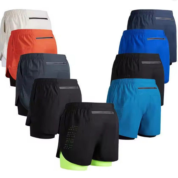 Running Shorts Men's Sports Casual Marathon Track and Field Three-Point Fitness Training Pants Summer Thin Quick-Drying Lined Shorts Running Shorts Men's Sports Casual Marathon Track and Field Three-Point Fitness Training Pants Summer Thin Quick-Drying Lined Shorts