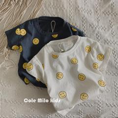 灰常舒服2022新款男童夏裝t恤潮女童短袖百搭體恤洋氣寬鬆潮0033