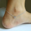 Silver love anklet