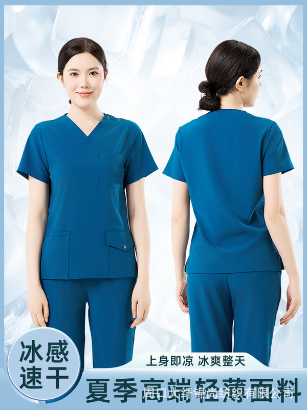 手洗いブラシ手服口腔医師弾力速乾薄半袖男女夏スーツブラシ手服病院|undefined