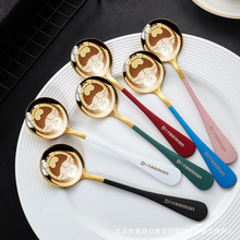 不锈钢星巴勺子叮当猫家用网红精品勺创意ins韩式小勺可爱女神勺