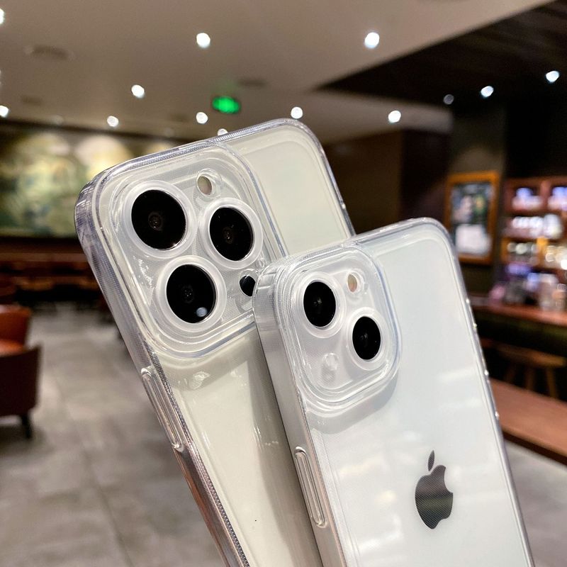 透明ストレートエッジ適用アップル15ProMax携帯ケースTPUソフトiphone11全包シンプル16保護カバー|undefined