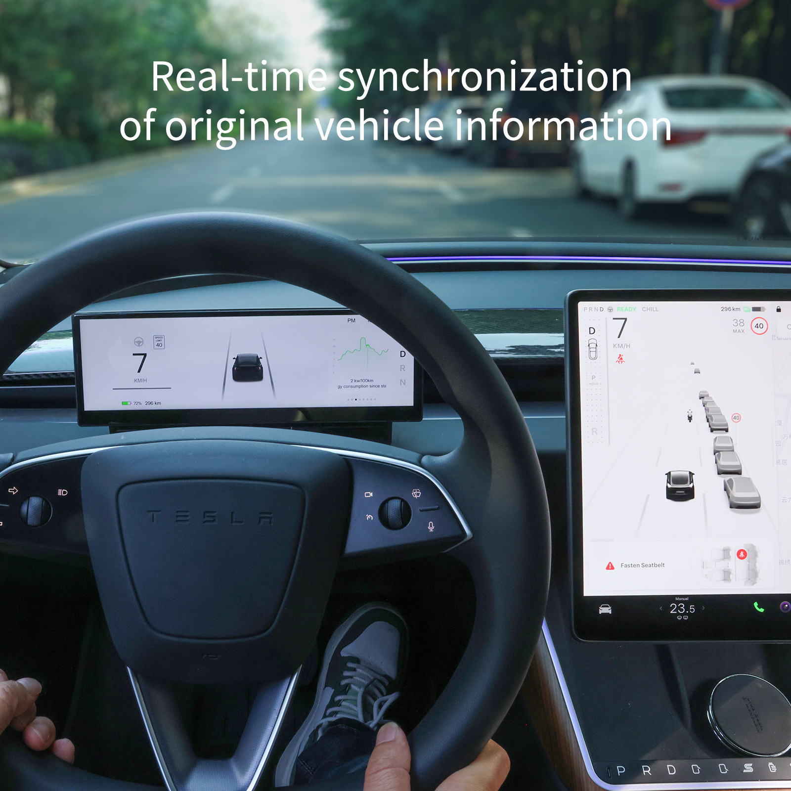 Applicable to Tesla Model 3/Y Instrument Screen Ota Control, Carplay/Hicar Smart Car System Upgrade