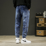 Осенние джинсы, трендовые штаны, оверсайз, в корейском стиле