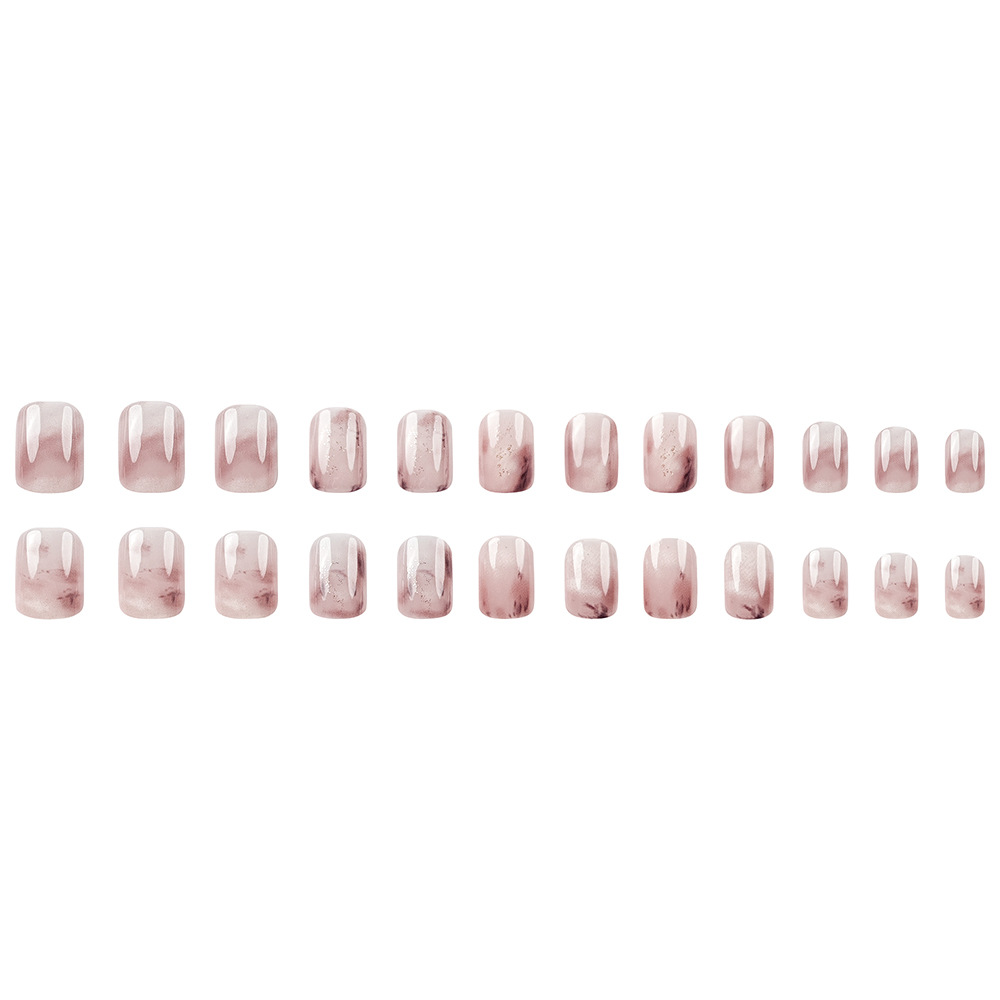 Parche de uñas de textura delicada transfronteriza elegante púrpura temperamento elegante manicure estilo suave simple para usar uñas image 6