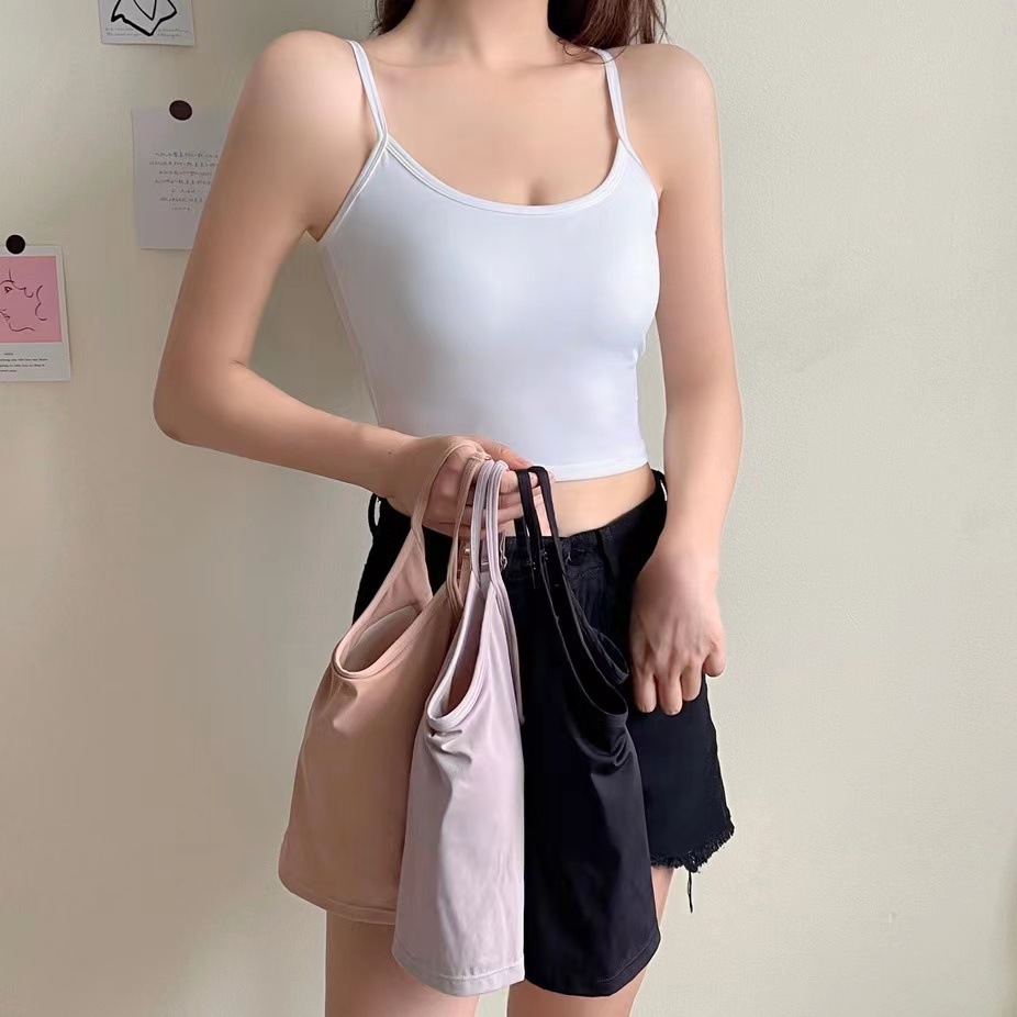 Summer silk latex tank top