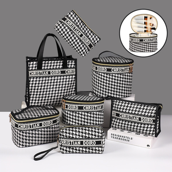 capacious handheld cosmetic bag