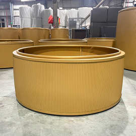 室内不锈钢圆形花盆花槽户外道路市政大型花箱广场铁艺树箱花池