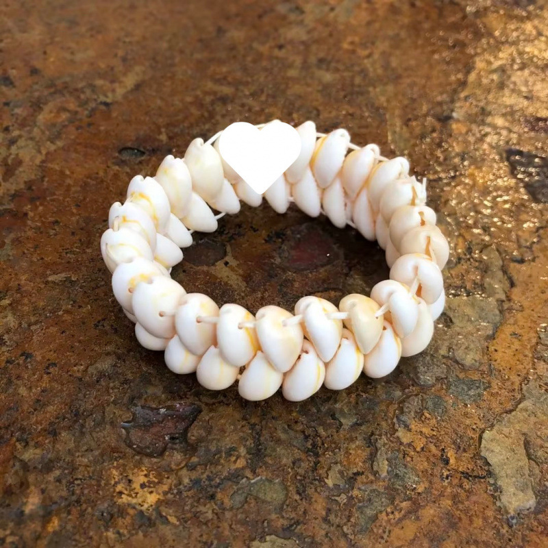 Conchas naturales conchas pulseras collares diy fresco versátil joyería correa de mano tienda artesanía característica fuente