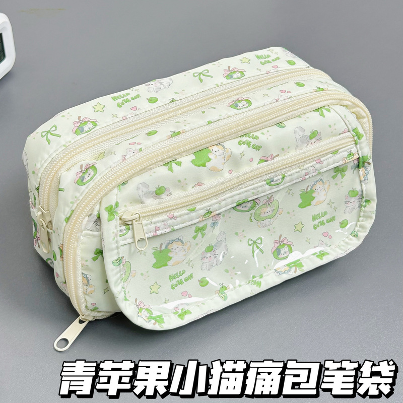 库洛米痛包笔袋ins高颜值多层文具袋大容量可爱学生铅笔盒收纳包|undefined