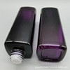 En stock gran marca púrpura botella negra botella de vidrio cuadrada 75ml botella cuentagotas botella de esencia botella de aceite esencial cosmético material de embalaje