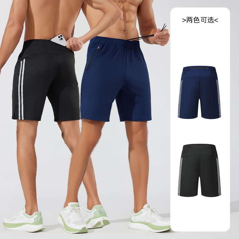 Pantalones cortos de secado rápido transpirables para hombres transfronterizos pantalones deportivos de ocio pantalones cortos de absorción de sudor pantalones cortos delgados pantalones de entrenamiento de carrera de fitness de alta elasticidad