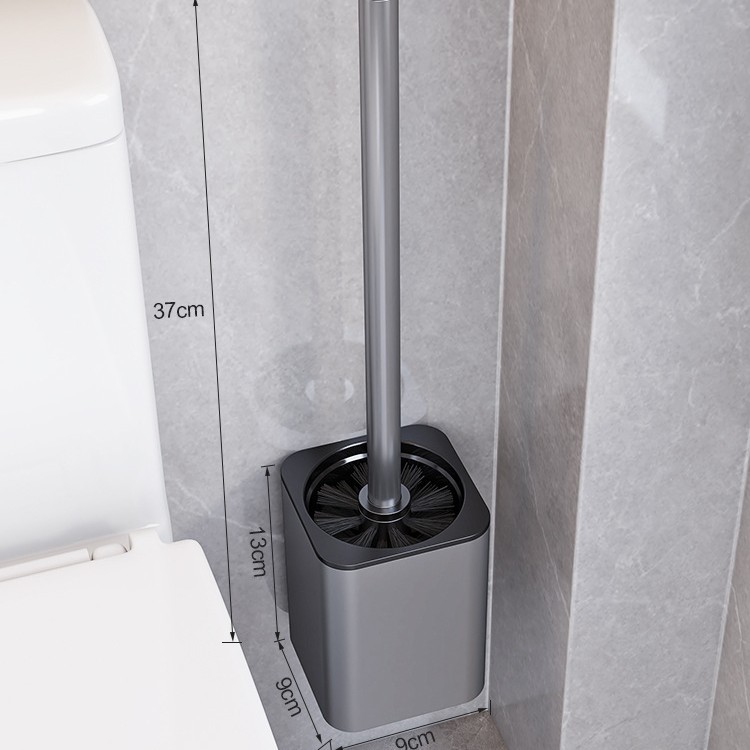 Cepillo de inodoro rack de almacenamiento sin perforaciones hogar no muerto ángulo cepillo de inodoro baño aseo artefacto de limpieza