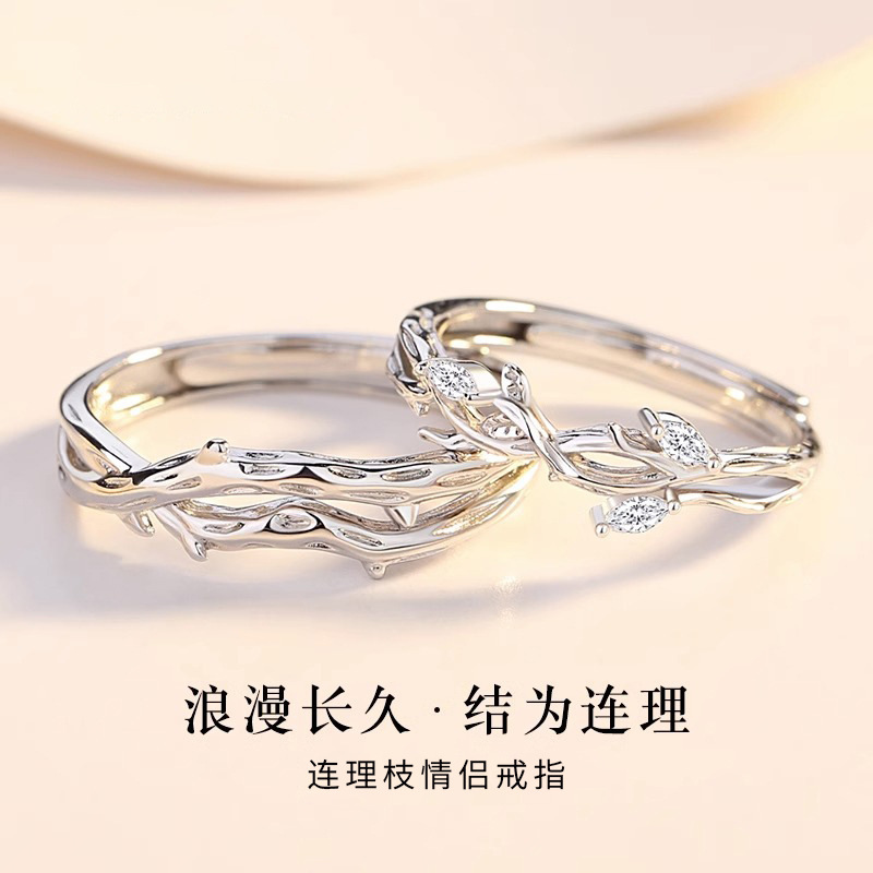 2024 New Lianyizhi Couple Designs Ring for Niche Valentine's Day Birthday Gift for Girlfriend and Boyfriend