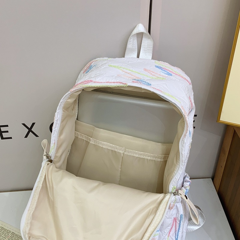 Mochila de todo fósforo de niña estilo ins 2024 nueva mochila de estudiante de secundaria de alto valor mochila ligera de gran capacidad