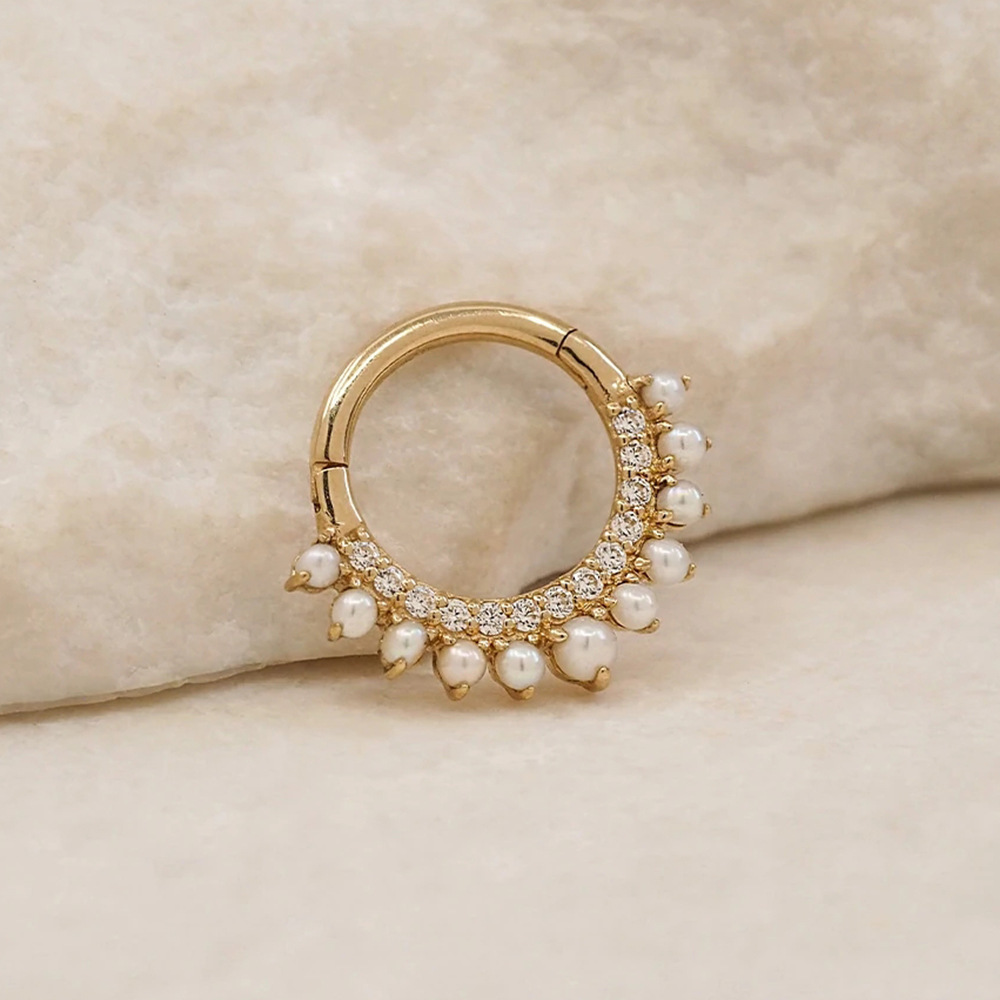 Women'S Gender 1 Piece Ear Cartilage Rings & Studs Fashion Geometric 925 Sterling Silver Zircon