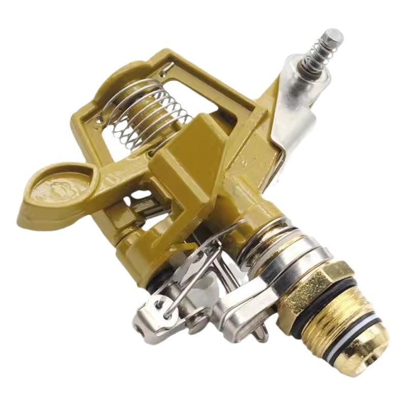 4 puntos 6 puntos de aleación de zinc ajustable 360 grados giratorio Rocker brazo boquilla controlable ángulo jardín césped boquilla de refrigeración