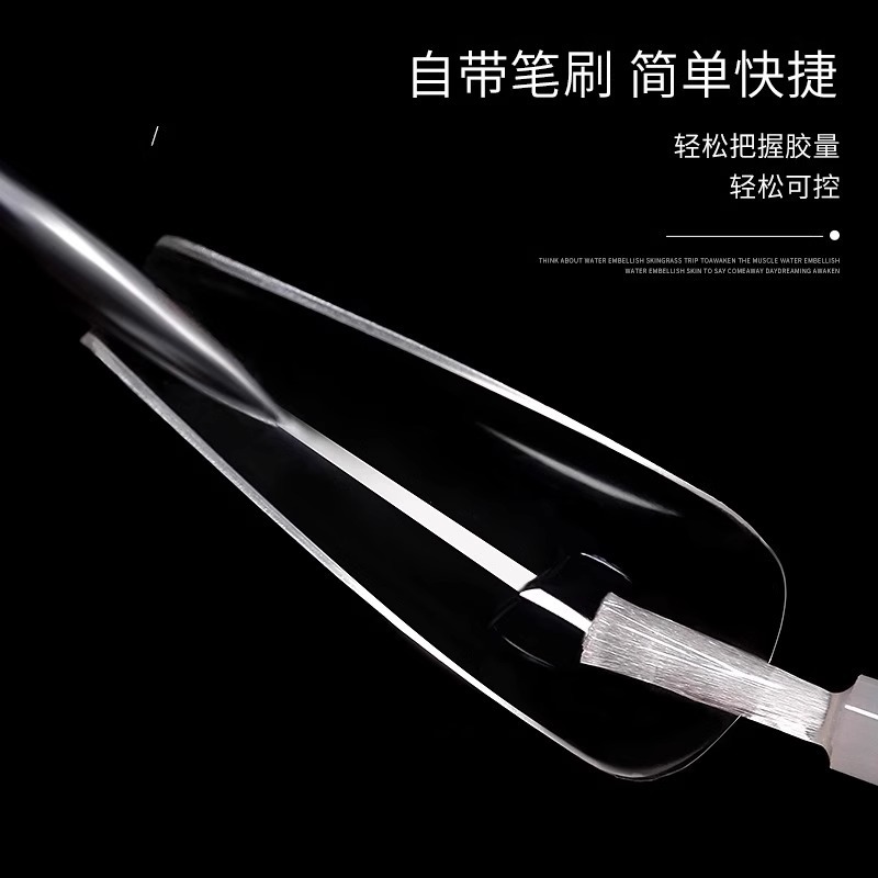 Taiwan MXBON 7g accesorios de secado rápido con cepillo de uñas pegamento especial palo diamante pieza de uñas falsas al por mayor especial