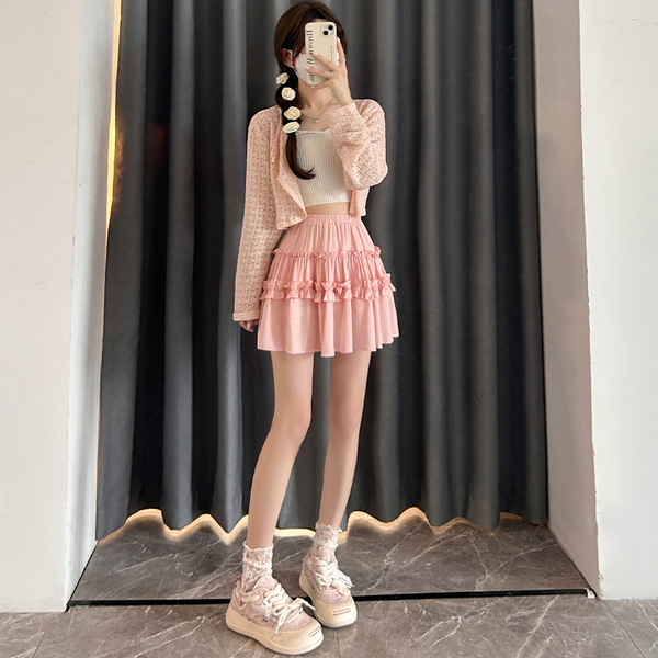 Fuchsia skirt