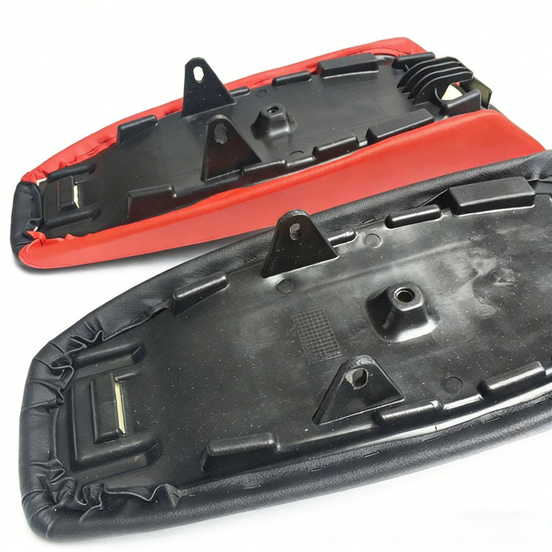 Cqr Off-Road Motorcycle Universal Seat Cushion Original Seat Cushion Full Leather Waterproof Seat Cover Thickened Red Seat Pad