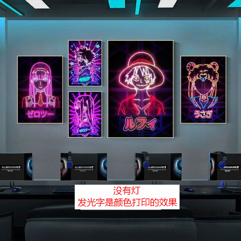 Suministro directo transfronterizo de pinturas decorativas para comercio exterior, pósteres de personajes de cómics, lona colorida para pintar, fabricantes de impresión por inyección de tinta al por mayor