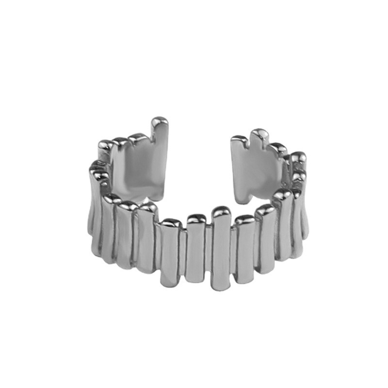 Korean Style Ins SpecialInterest Design Geometric Ring Fashion Irregular Lines Versatile Switchable Index Finger Ring Womenpicture2