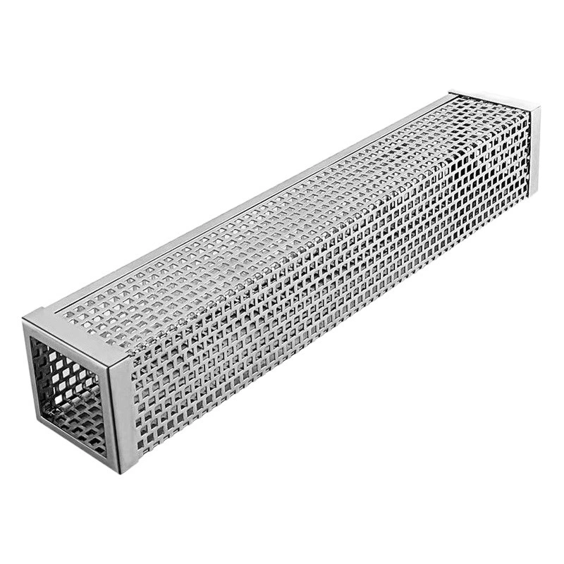 6-12 дюймов из нержавеющей стали Дымчатая сетчатая трубка для барбекю направляющая труба шестиугольная сетчатая трубка из нержавеющей стали 12 дюймов Дымчатая