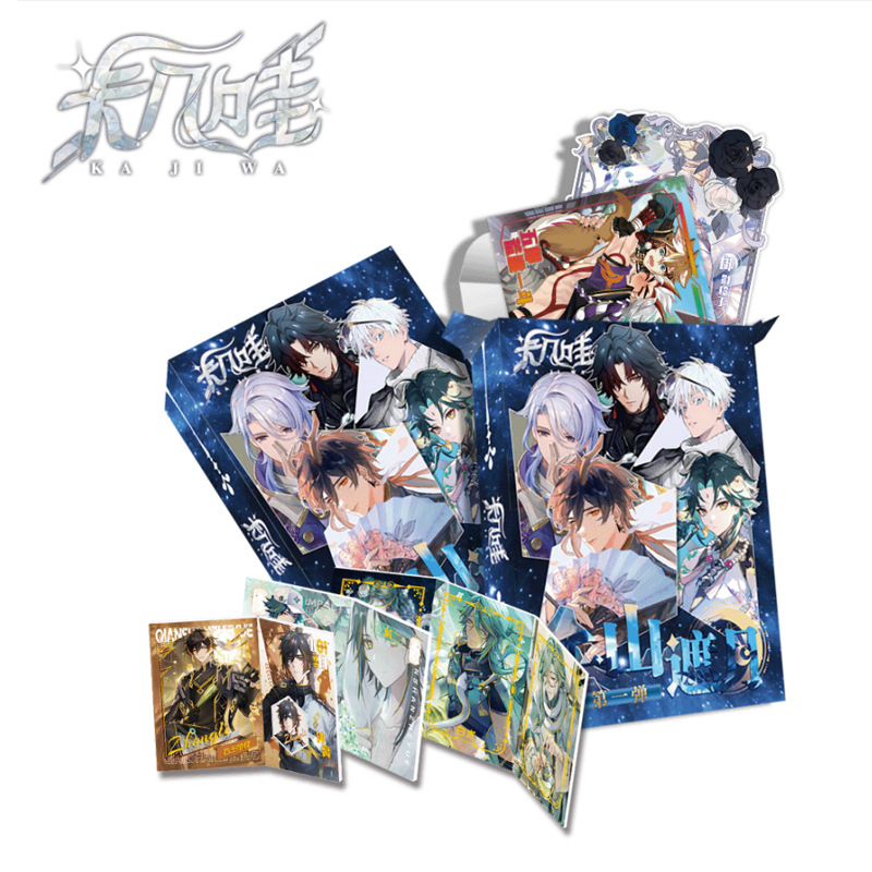 Little Frog Goddess Story 5 yuanes Pack 8 pop-up Tarjeta de cara roja pretty Girl Card anime juego periférico caja ciega