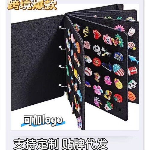 Felt Shoe Buckle Storage Book, Shoe Flower Storage Bag, Foldable Hole Shoe Decor Storage Box, Shoe Buckle Display Board