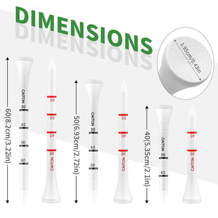 Caiton Direct Sales 100Pcs Golf Scale Ball Spikes Bamboo Tee Golf Ball Base Ball Holder Wholesale