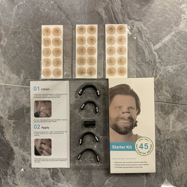 Pack, black nasal strips, new pack, 90 pieces
