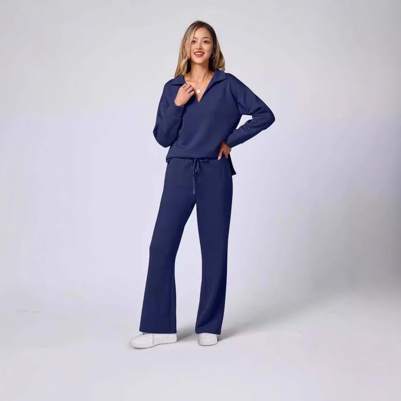 Women's Clothing 2024 autumn and winter solid color lapel new casual professional suit for women_voghion.com