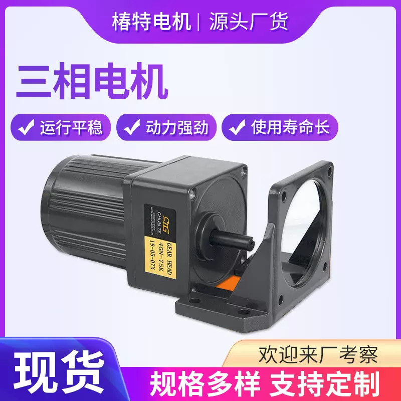 厂家直销调速电机220v微型减速电机380v交流齿轮减速电机小型马达