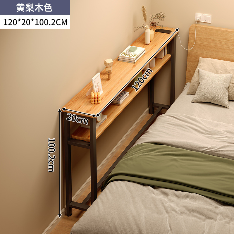 Mesa doméstica dormitorio de niñas simple escritorio de alquiler casa contra la pared escritorio de computadora mesa de trabajo balcón estrecha mesa larga